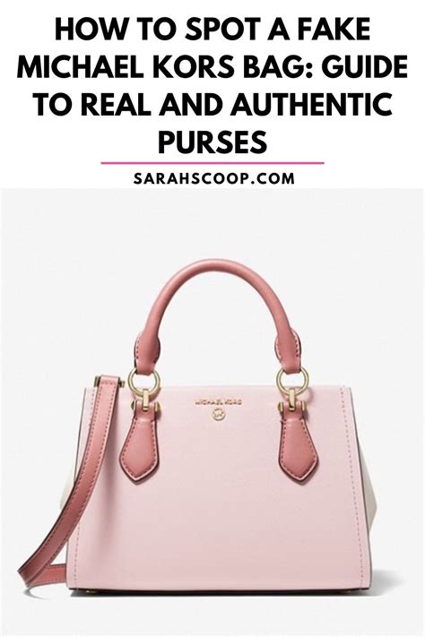 how to know original michael kors bags|authentic Michael Kors handbags.